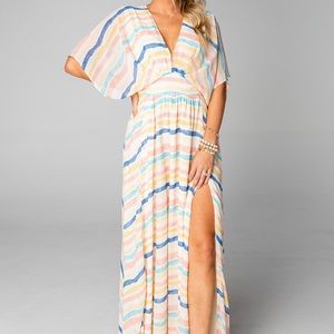BuddyLove Striped Maxi Dress